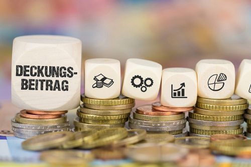 Würfel mit der Aufschrift Deckungsbeitrag